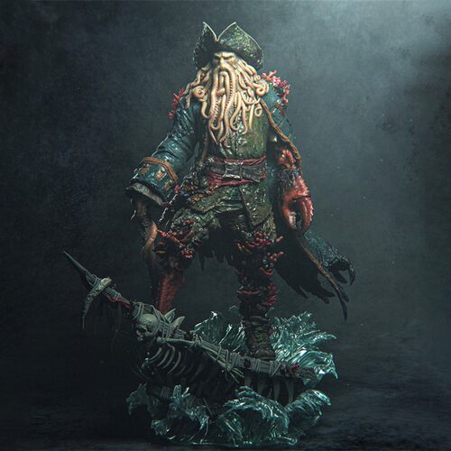 戴维·琼斯（Davy Jones）加勒比海盗3D打印模型STL文件数据高精