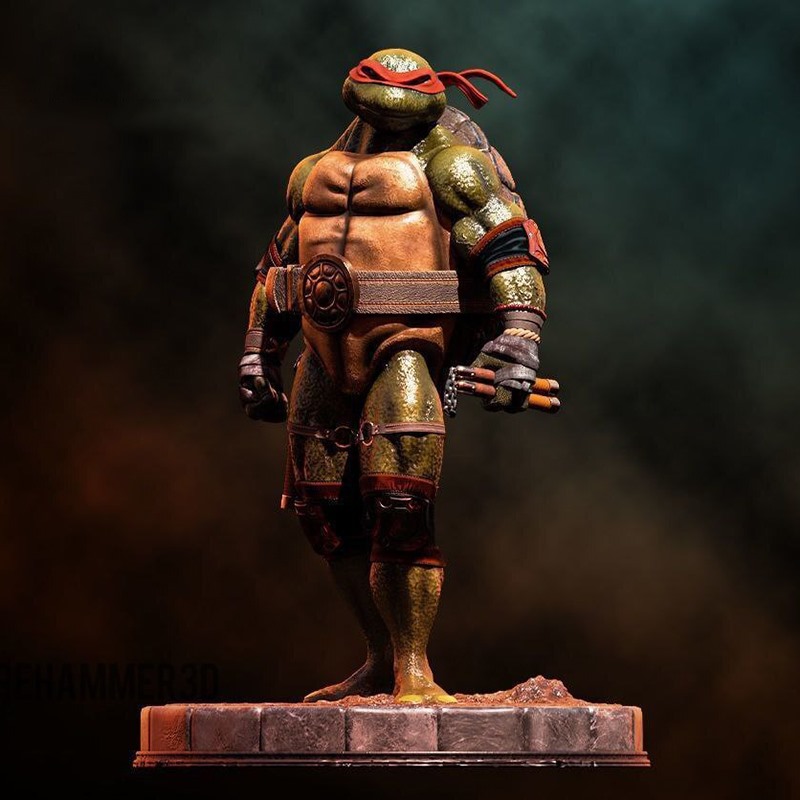 忍者神合集龟米开朗基罗3D打印模型STL文件素材高精度莱昂纳多