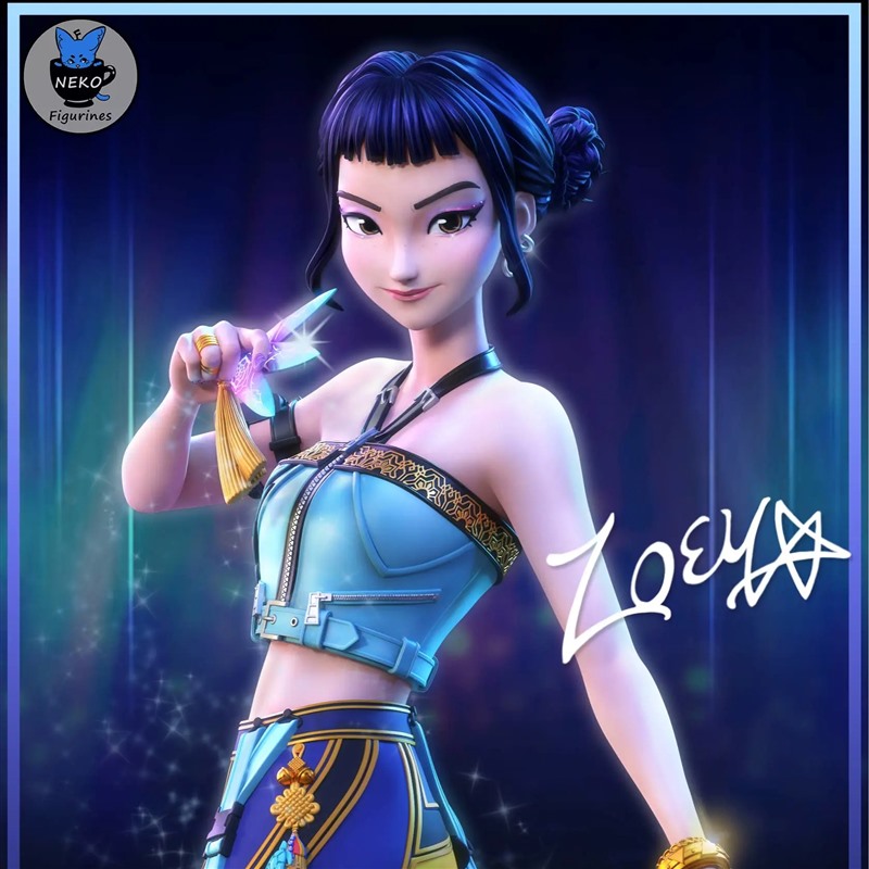 猎魔女团 Zoey 佐伊3D打印模型STL文件素材高精度