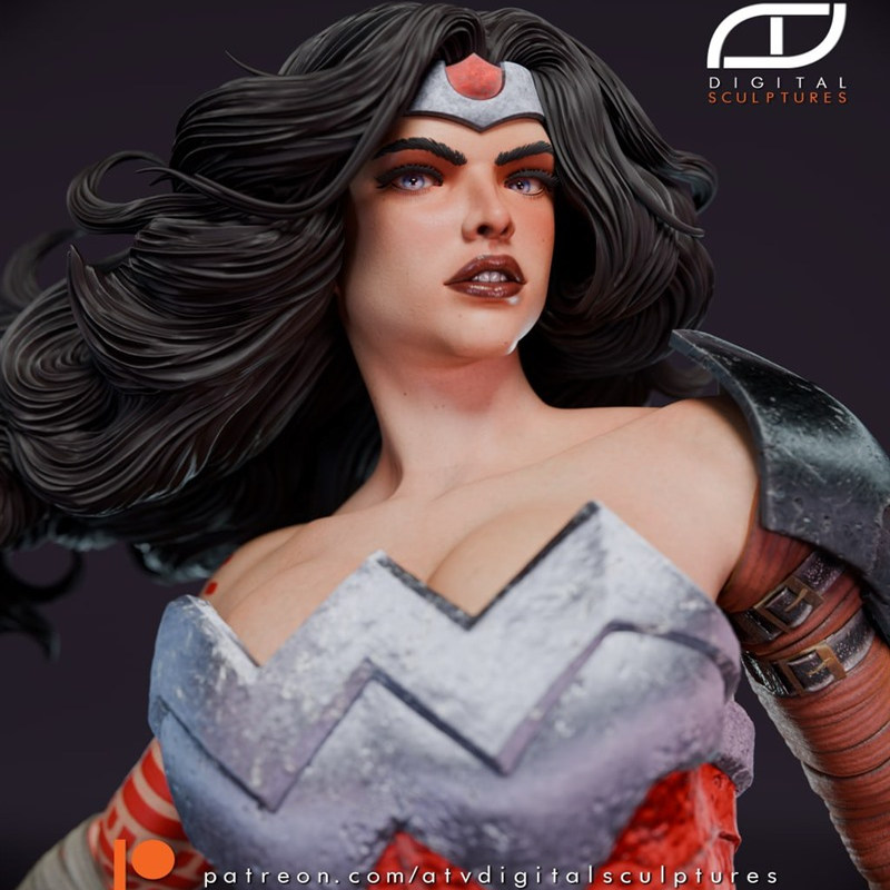 DC 神力女超人神奇女侠绝对版3D打印模型STL文件素材高精度
