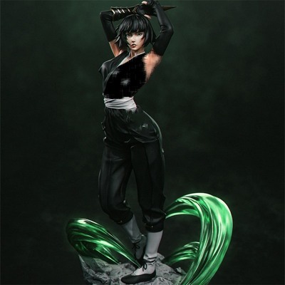 高精度境界碎蜂Soi Fon蜂梢绫高傲女子3d打印模型stl图纸文件素材