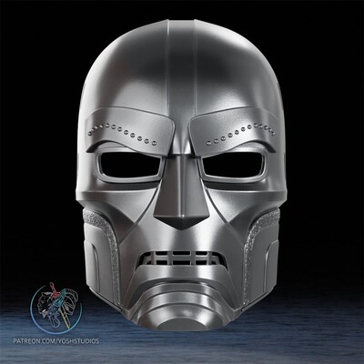 漫威宇宙 毁灭博士面具 3D打印模型STL文件素材高精度图纸