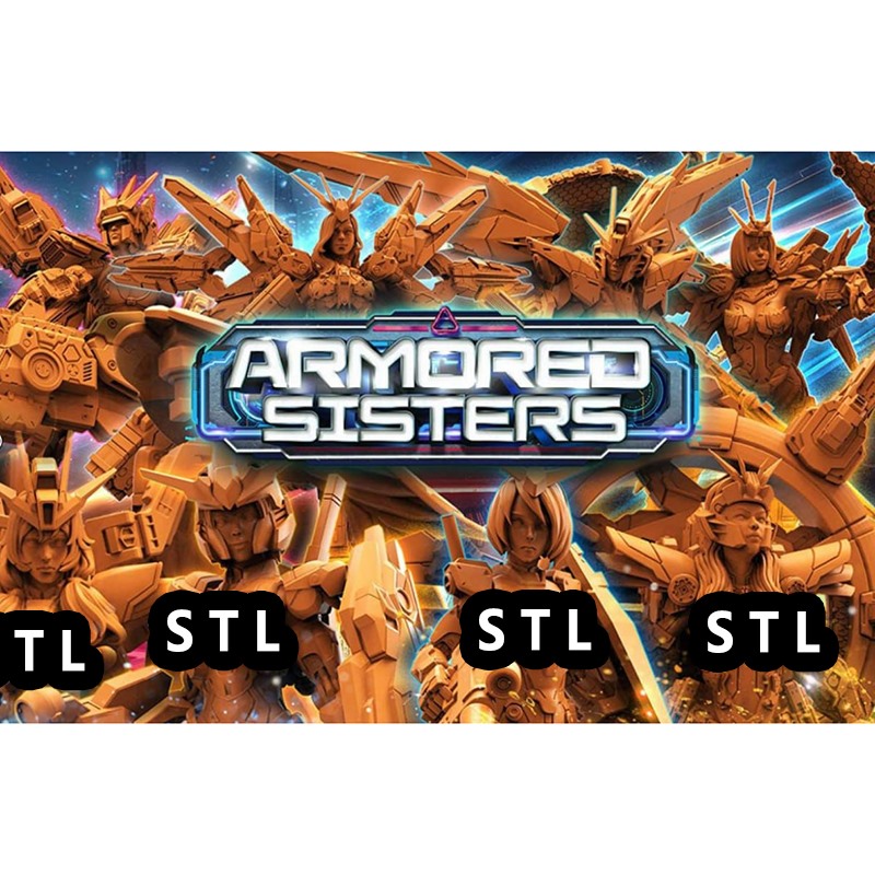 微缩模型重型装甲修女团3D打印模型STL文件素材高精桌游战棋战锤