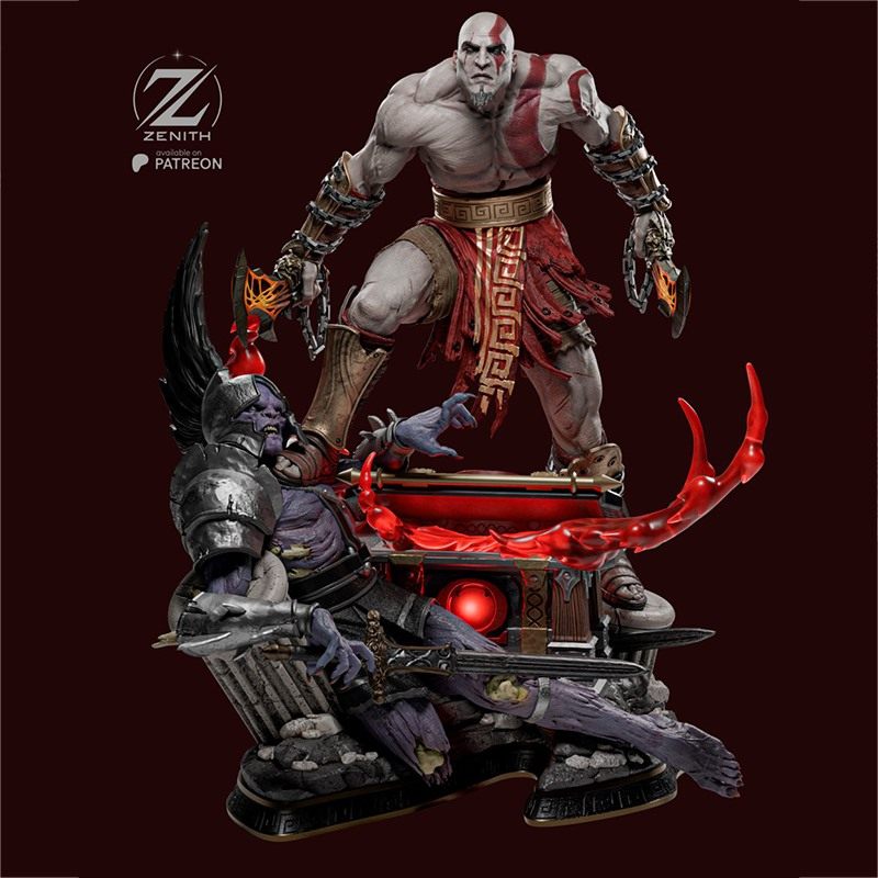 战神奎托斯3D打印模型STL文件素材高精度图纸