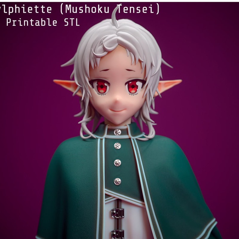无职转生伊曼尼蒂菲格斯西尔菲3D打印模型STL文件素材高精度