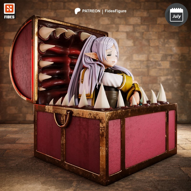 葬送的芙莉莲精灵魔法师宝箱3D打印模型STL文件素材高精度已分体