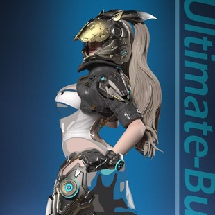 机甲风终极兔女郎第一后裔邦妮3D打印模型STL文件素材高精