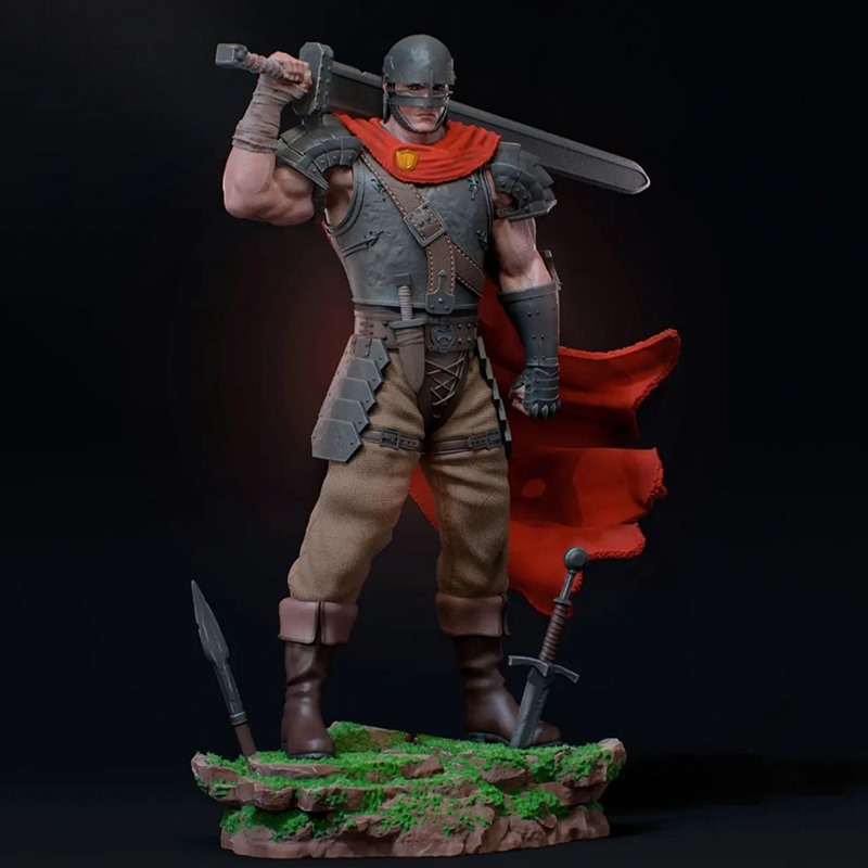 烙印勇士Guts 格斯狂战士3D打印模型STL文件素材高精度已分体