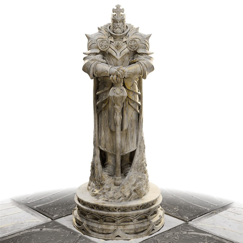 史诗奇幻风格国际象棋3D打印模型STL文件素材高精度