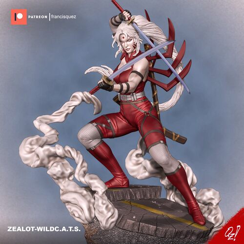 狂热者Zealot WildC.ATs超级英雄DC3d打印模型stl图纸文件素材