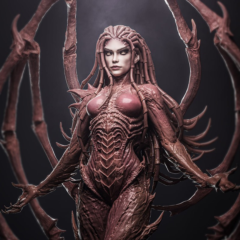 凯瑞甘《星际争霸》3D打印模型STL文件素材高精度