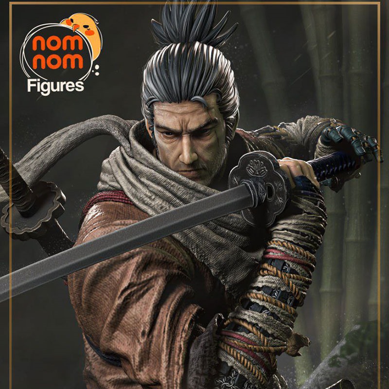 只狼影逝二度独臂之狼3D打印模型STL文件素材高精度Sekiro