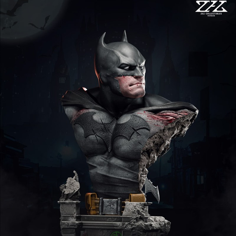 DC 蝙蝠侠半身胸像3D打印模型STL文件素材高精度