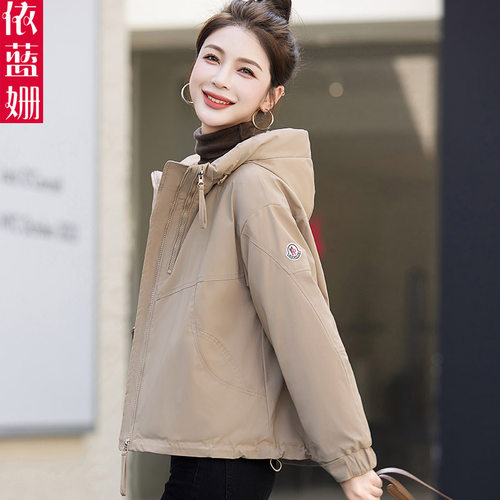 宽松时尚休闲派克棉服加绒外套女