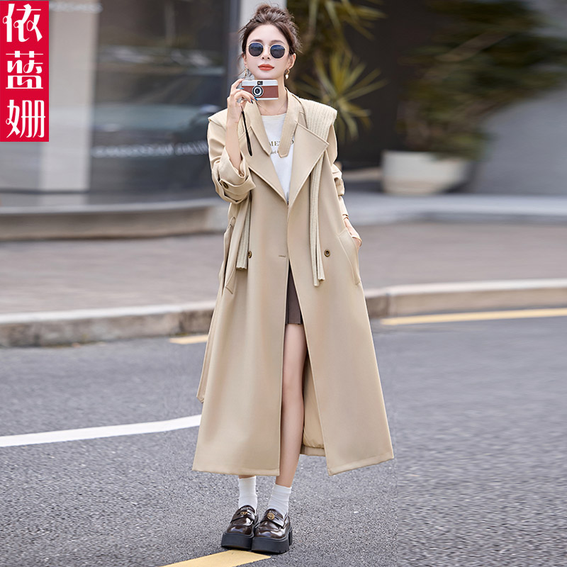 长款风衣外套女装韩系宽松英伦风