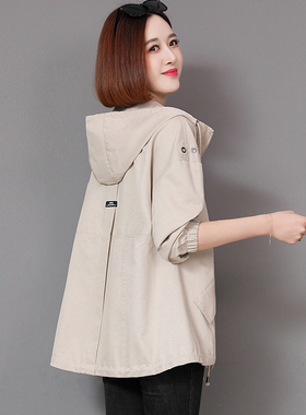 休闲外套春秋季2024新款韩版bf今年流行女装宽松百搭工装短款风衣