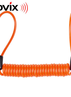 原装KOVIX摩托车碟刹锁提醒绳电动车头盔绳内钢丝伸缩警示绳1.5米