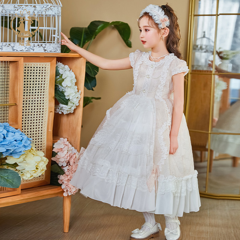 高端洛丽塔华丽公主裙女童多巴胺秋装长款宫廷萝莉塔lolita连衣裙,童装/婴儿装/亲子装,连衣裙,淘宝优惠券,粉丝福利购,淘宝优惠卷