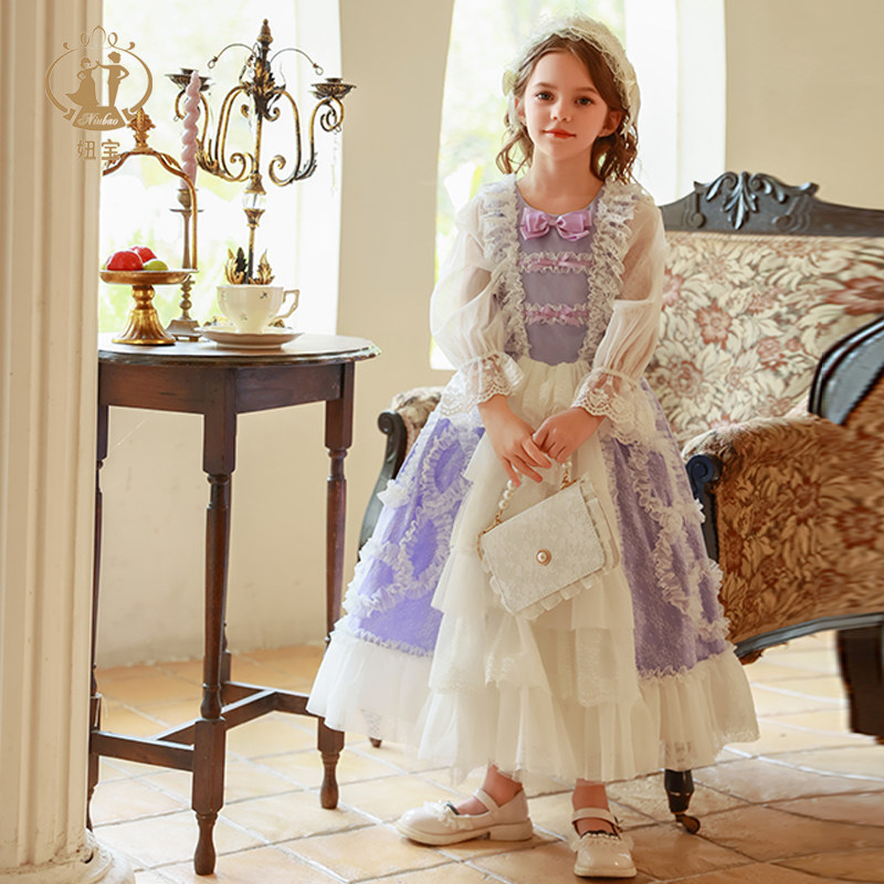 秋冬新款洛丽塔女童公主裙儿童秋装小女孩法式lolita生日礼服,童装/婴儿装/亲子装,连衣裙,淘宝优惠券,粉丝福利购,淘宝优惠卷