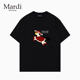 Mardi Mountain韩国正品 2026夏新款 专柜授权 黑白纯棉短袖 女t恤