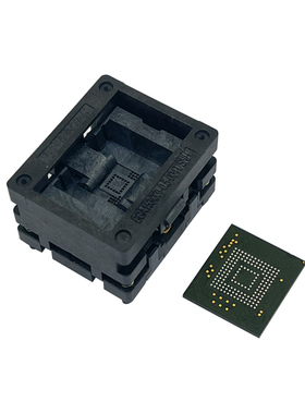 新款 EMMC153测试座 烧录座 老化座 0.5MM间距 高温高湿11.5*13MM