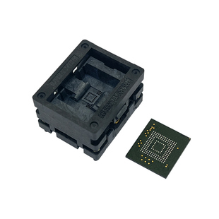 新款 EMMC153测试座 烧录座 老化座 0.5MM间距 高温高湿11.5*13MM