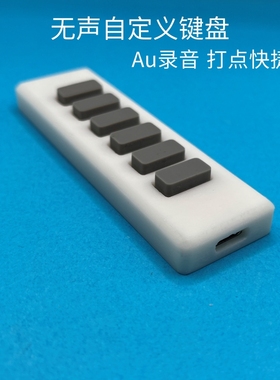 硅胶静音键盘 录音小键盘 无声迷你自定义USB键盘 录书键盘