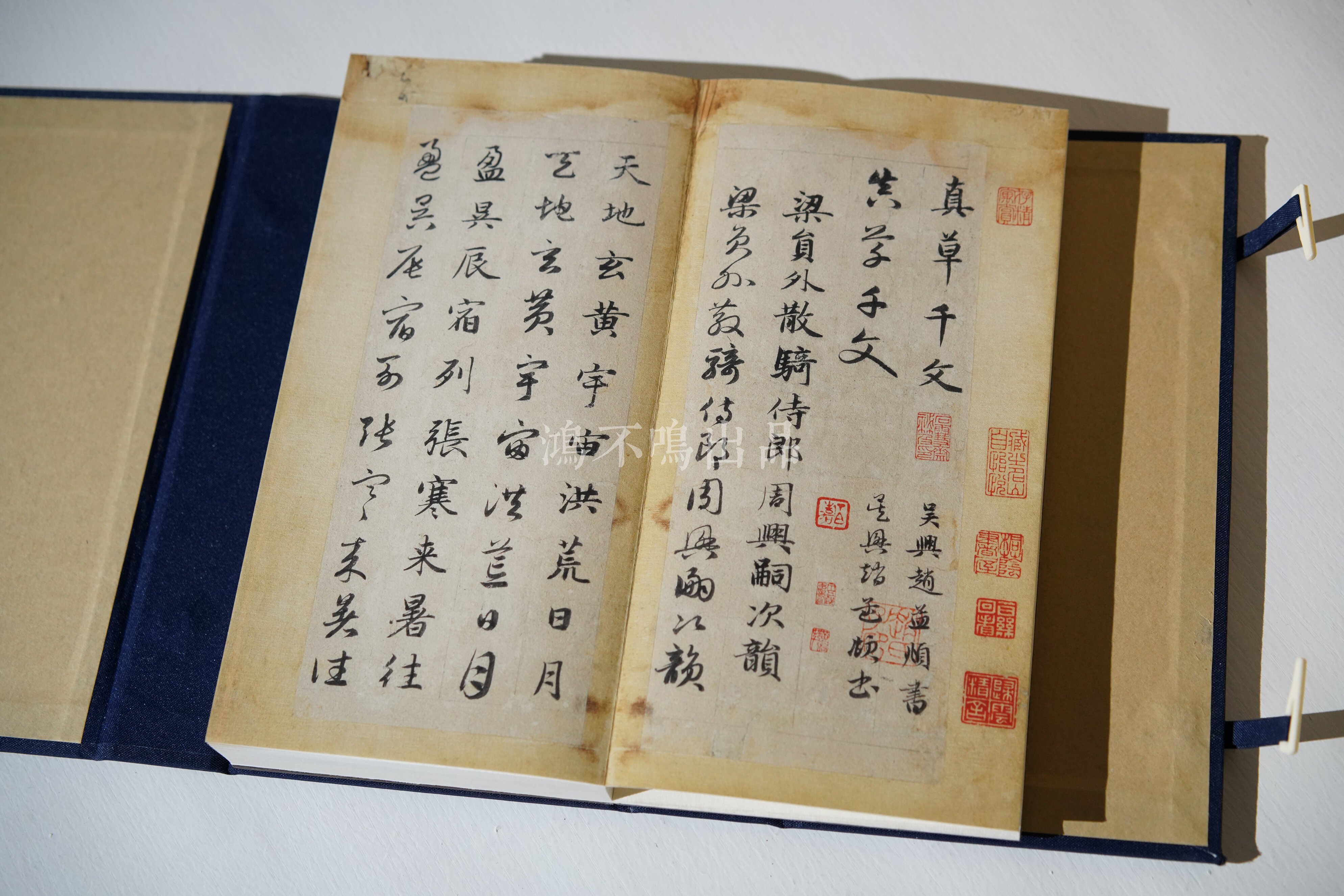 赵孟頫真草千字文 册页 元人冠冕  逼真再现