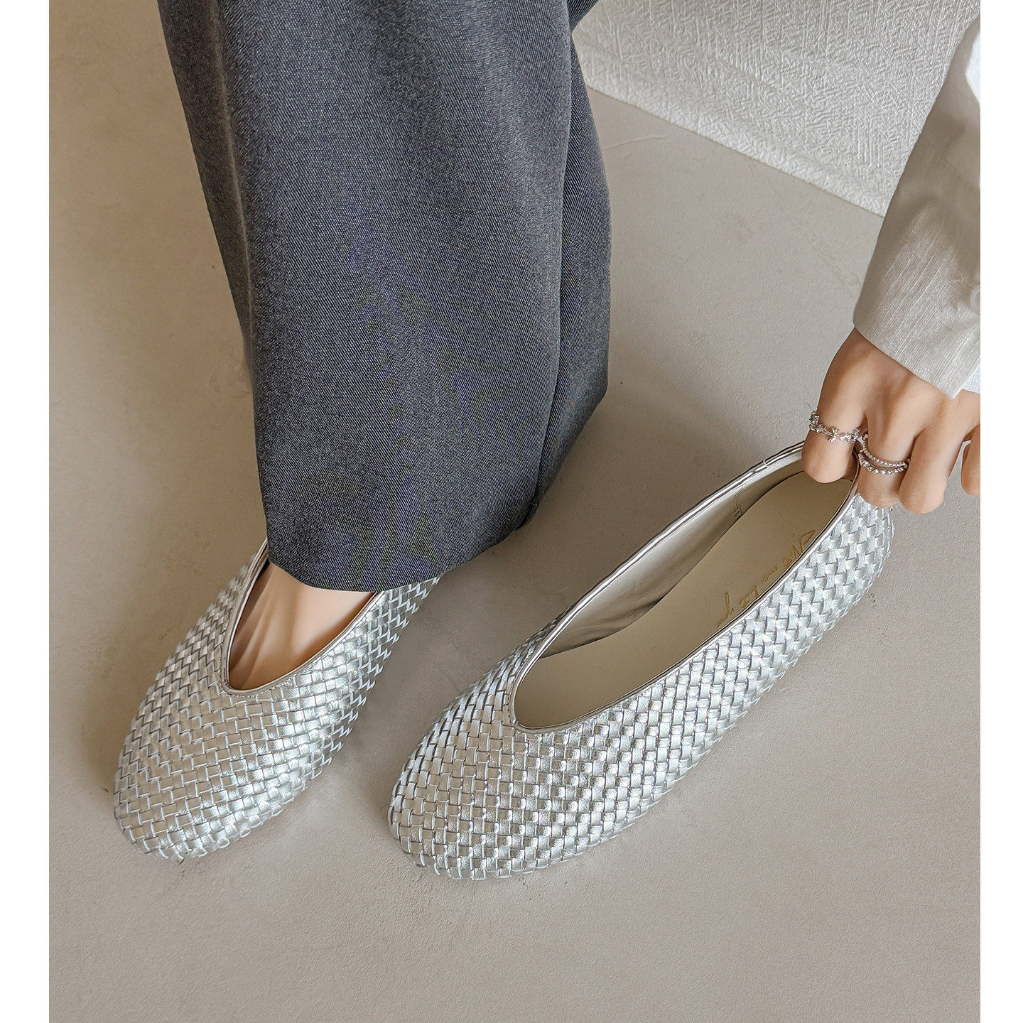 Kmeizu不挑脚~编织平底乐福鞋女新款小皮鞋田园户外休闲单鞋软底,女鞋,浅口单鞋,淘宝优惠券,粉丝福利购,淘宝优惠卷