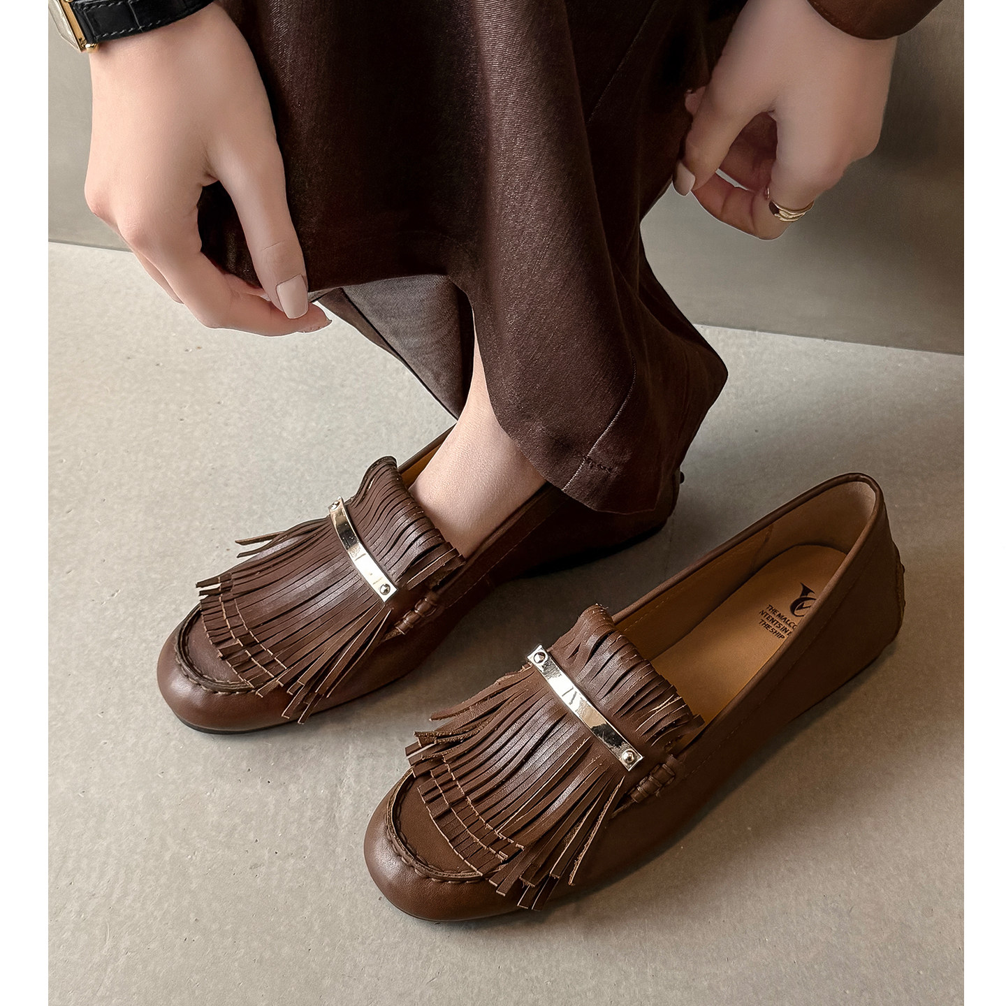 Kmeizu轻软~英式流苏乐福鞋女新款小皮鞋休闲豆豆鞋真皮平底单鞋,女鞋,乐福鞋（豆豆鞋）,淘宝优惠券,粉丝福利购,淘宝优惠卷