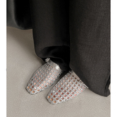 女夏洞洞穆勒鞋 Kmeizu巨软 编织镂空透气拖鞋 包头半拖平底凉拖40