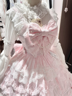 現貨夢孚子昭和doll實體店純色古早小花嫁doll感lolita裙甜美生日