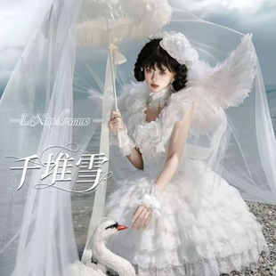 实体店现货·千堆雪lolita全新正品梨夏家原创小花嫁芭蕾风连衣裙