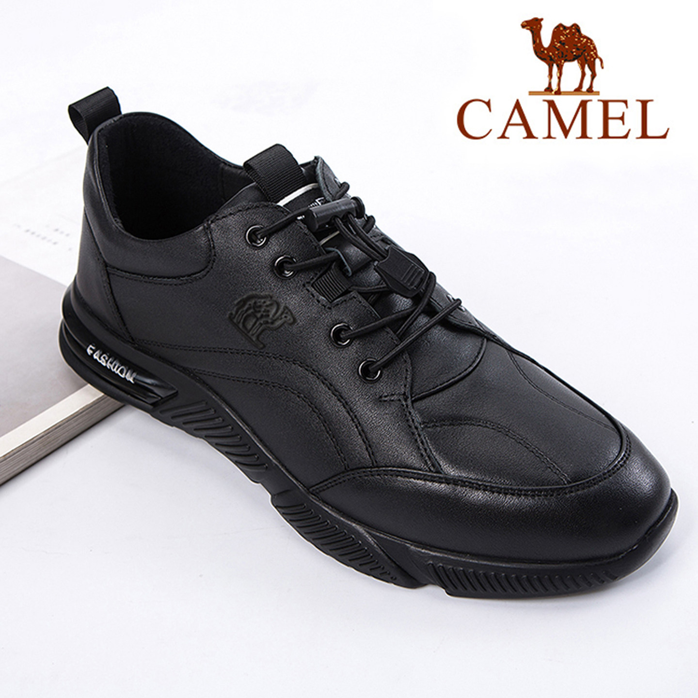 Camel/骆驼男鞋真皮软底休闲皮鞋