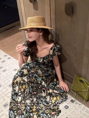 上新【锦荣Apcantik】2025夏季设计师款 l绿野仙踪飘逸连衣裙