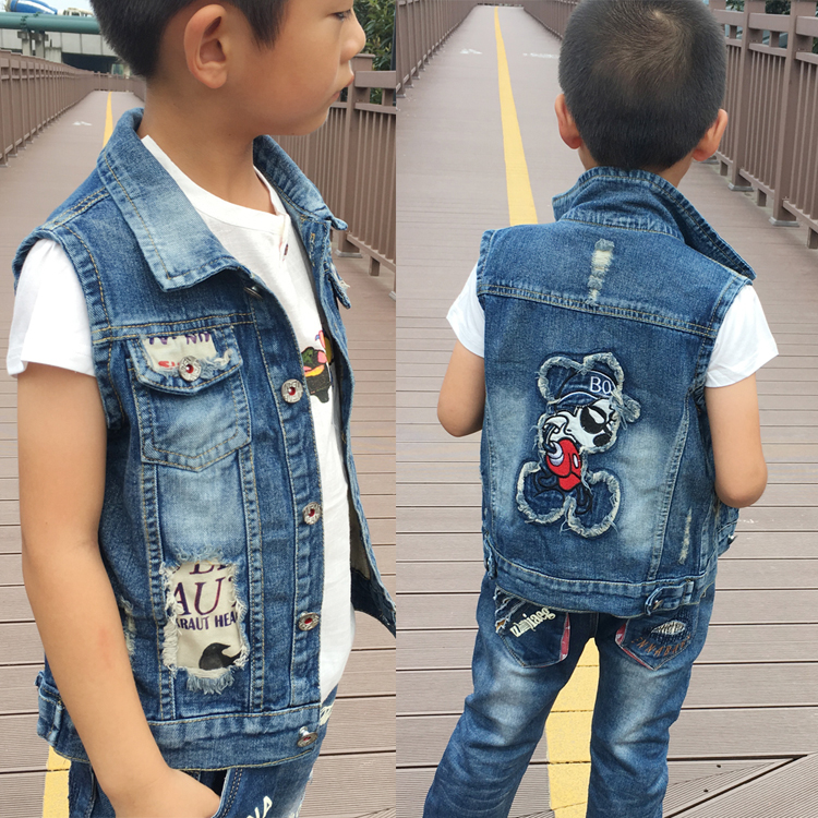 Gilet enfant en toile - Ref 2068910 Image 4