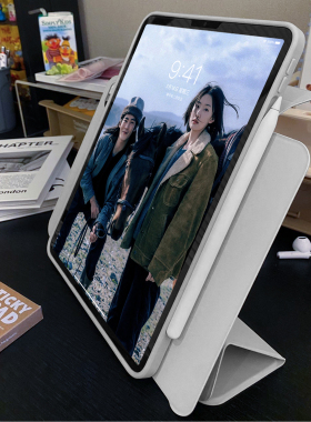 ipadair7/6保护套11代旋转2025新款pro壳11寸磁吸air5苹果透明第9代平板mini7防弯13支架4全包12.9轻薄8无笔