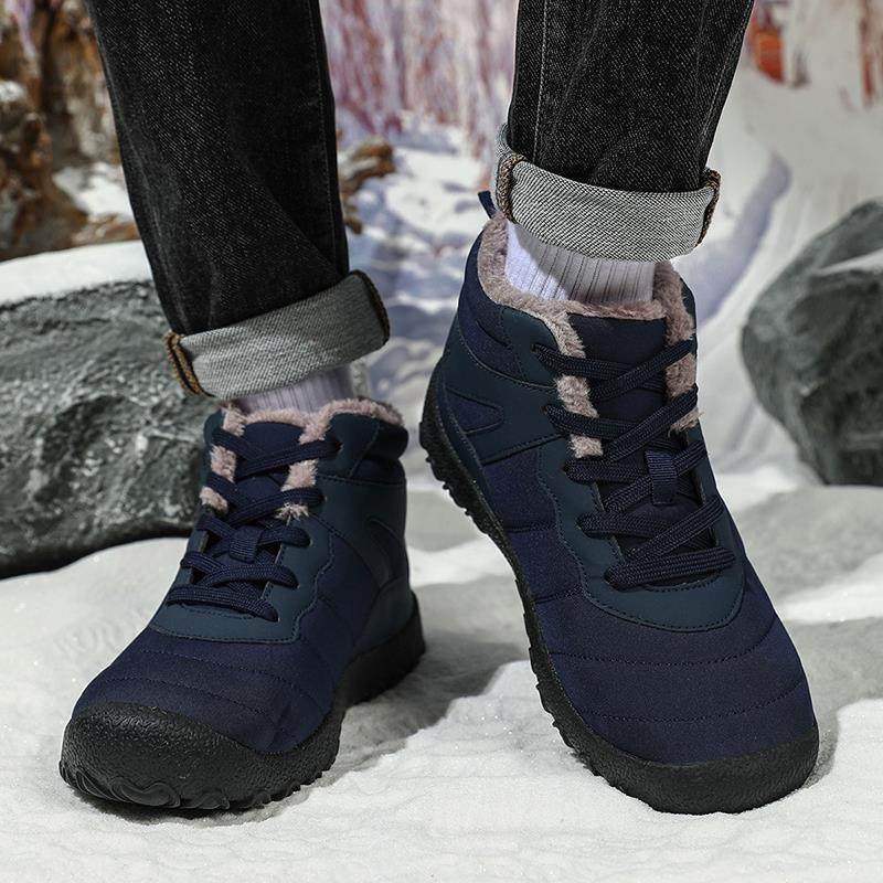 加绒雪地靴男款冬季保暖 防水设计中老年户外棉鞋 特大码46-48可,流行男鞋,时尚雪地靴,淘宝优惠券,粉丝福利购,淘宝优惠卷
