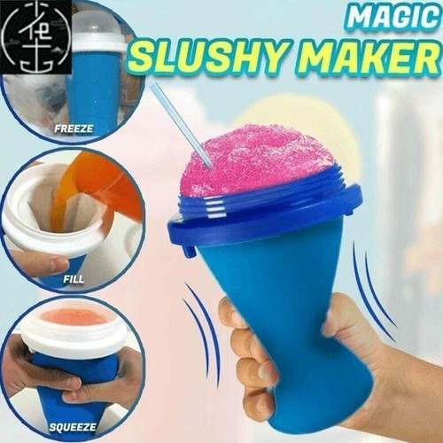 Quick-Frozen Squeeze Cup Slushy Maker Ice Cream Maker
