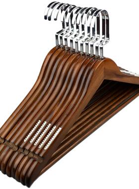 cabinet skid hangers clothes clip coathanger wooden rack5pcs