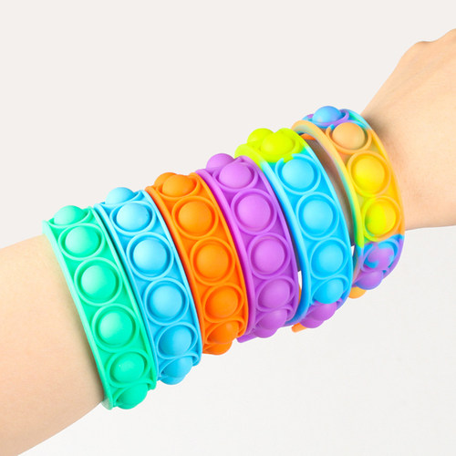 2022New Fidget Toys For Children Push Bubble Dimple Bracelet