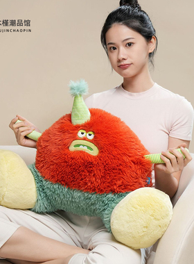 豪伟达爆笑大脚创意腰枕毛绒玩偶车载靠垫办公椅床头靠枕女友礼物