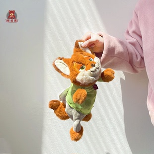 正版 瘋狂動物城尼克筆袋可愛狐貍公仔收納袋送兒童男女生高級禮物