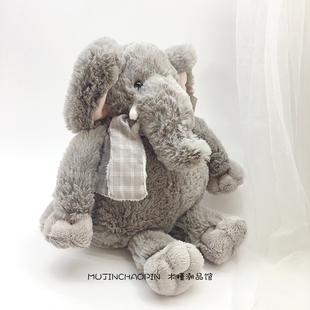 softlife正版粉裙兔子围巾大象毛绒玩具可爱公仔送小朋友生日礼物