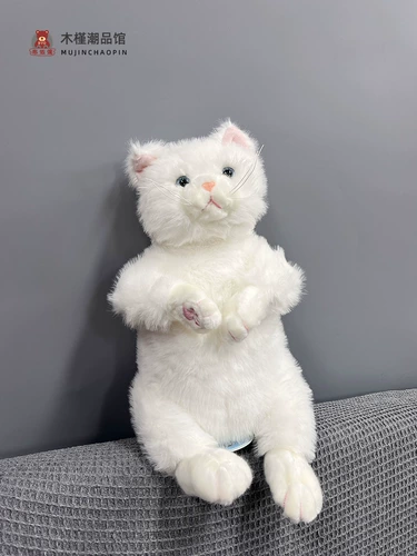 Милая реалистичная плюшевая кукла, игрушка, новая коллекция, кот, подарок на день рождения