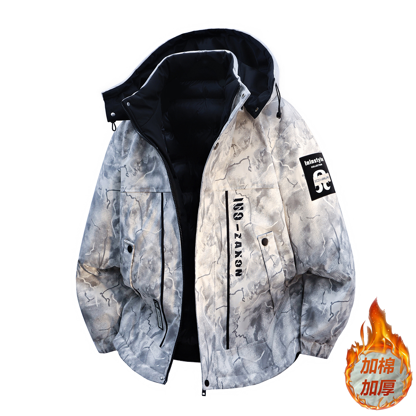 青少年冬季宽松羽绒棉服棉衣外套