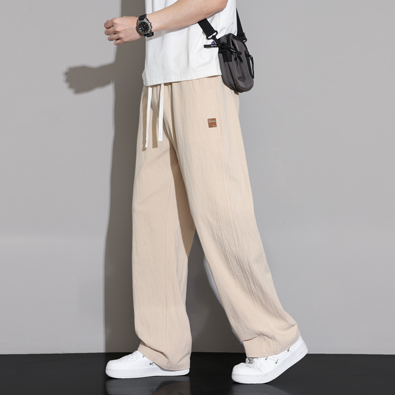 春秋季休闲长裤13青少年男孩14初中学生15岁胖大童纯棉直筒运动裤