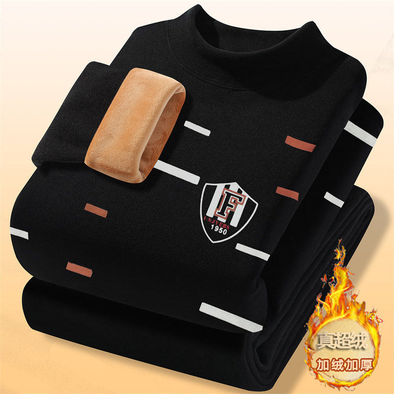 初中学生12保暖内衣加绒加厚套装