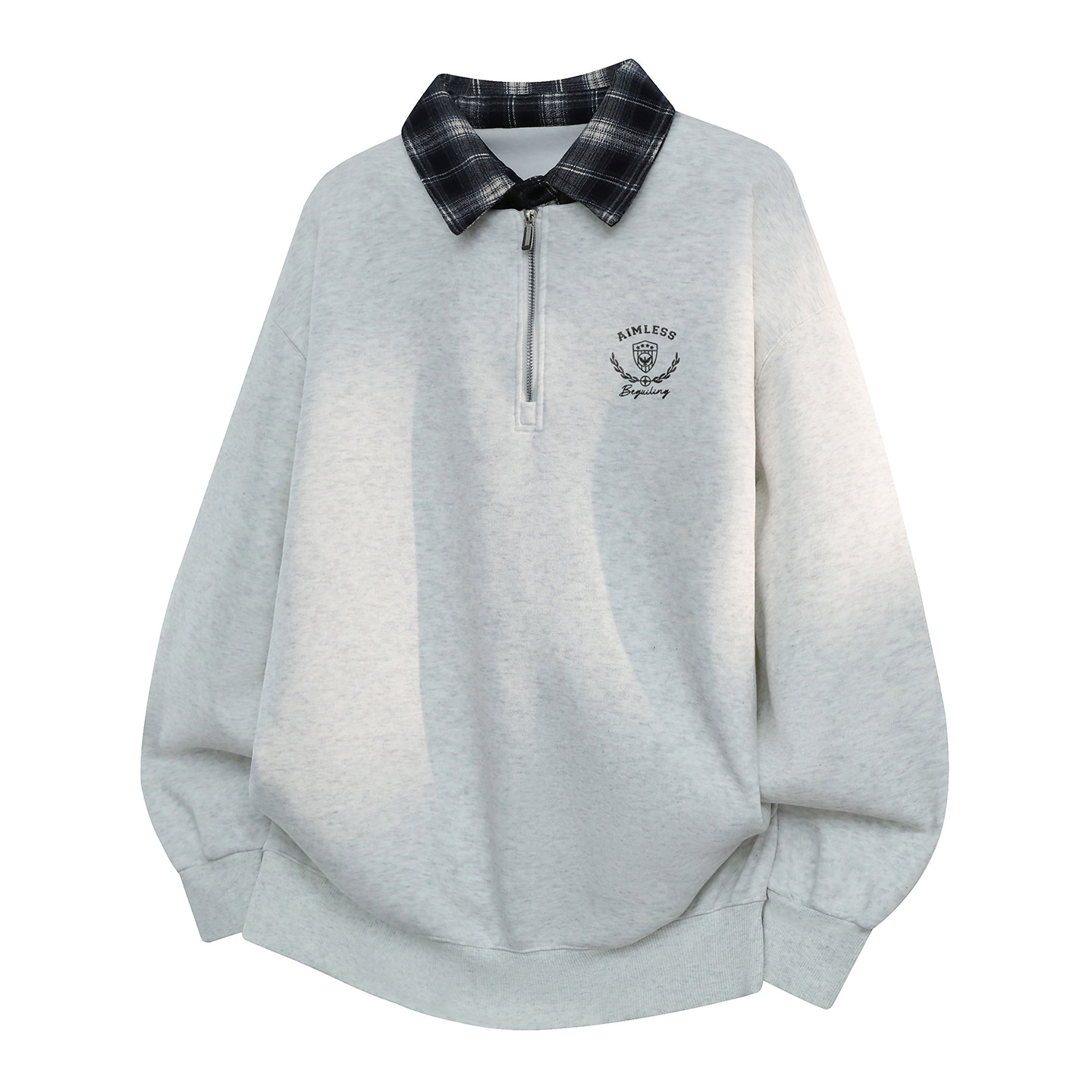 春季长袖T恤POLO衫12岁男孩学生14青少年15大童潮流宽松翻领卫衣