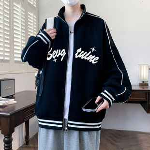 春季青少年卫衣外套12岁男孩13初中学生14大童16宽松上衣运动开衫